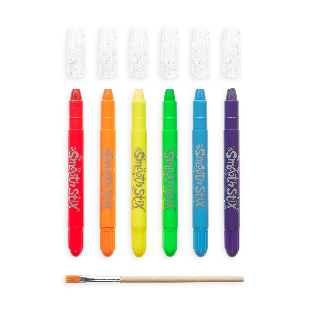 Smooth Stix Watercolor Gel Crayons - 6 Pcs