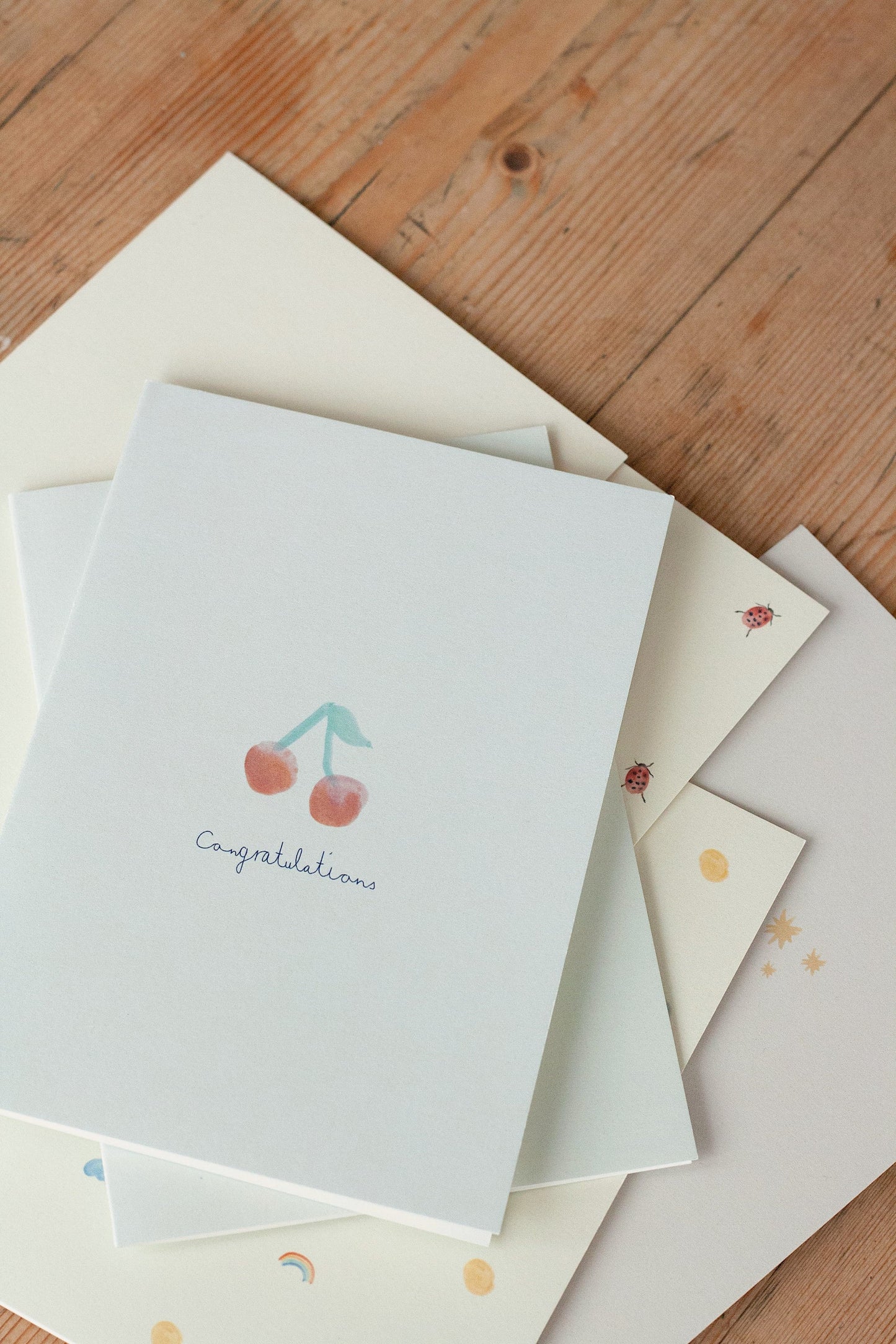 Congratulations Cherries- Greeting Card