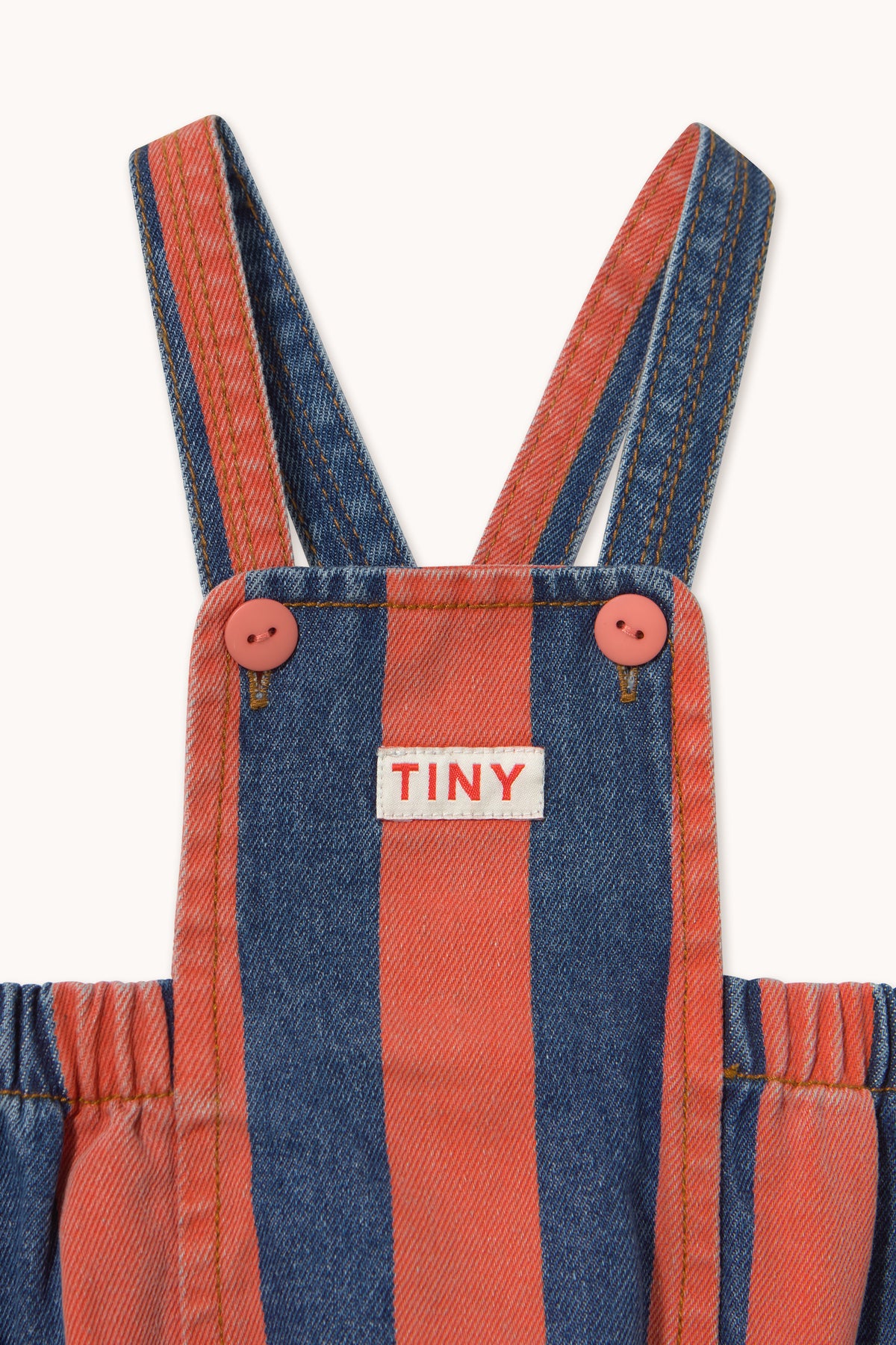 Red Stripes Denim Body- One Piece