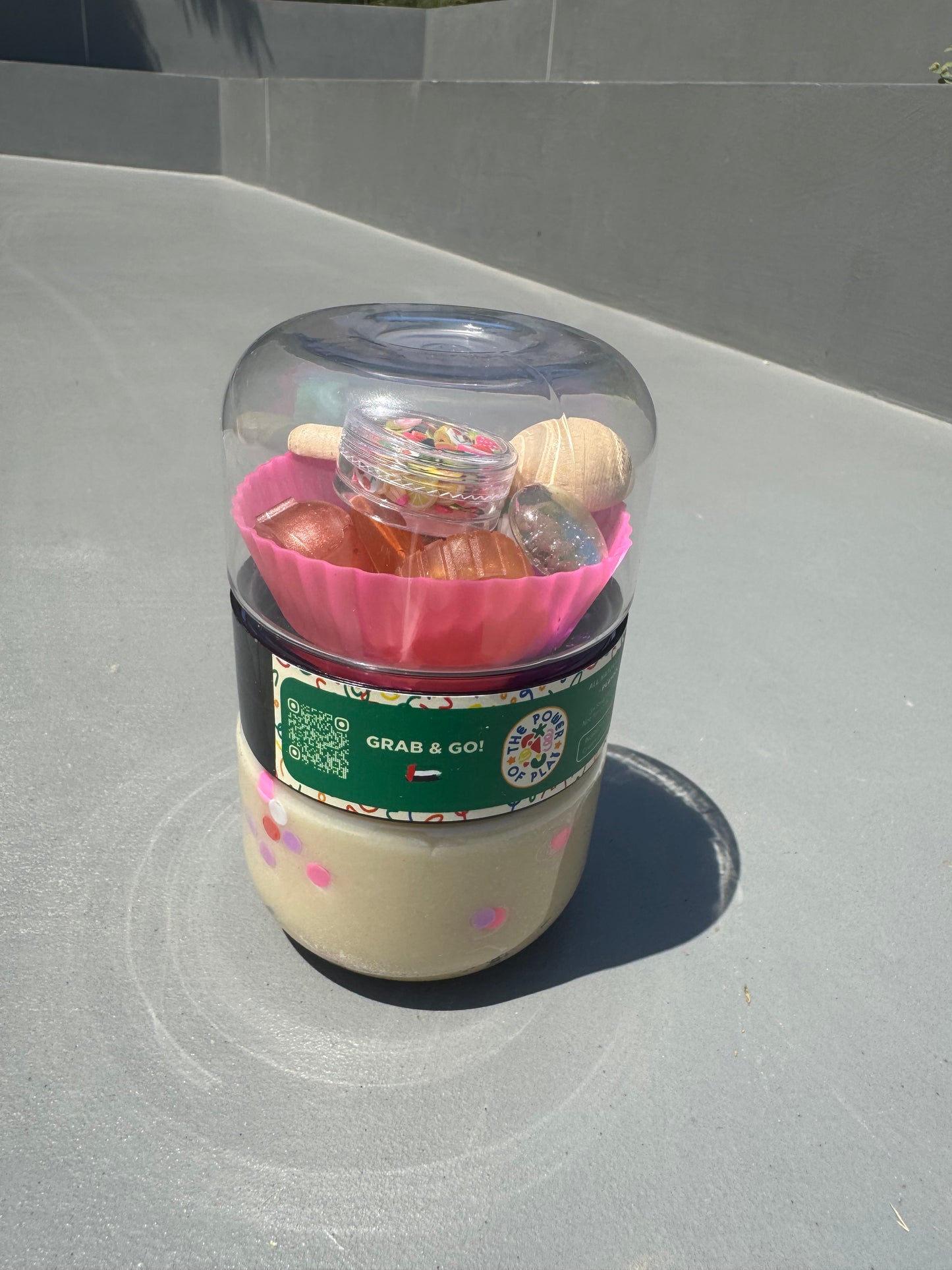 Grab & Go Playdough Jar- Ice Cream