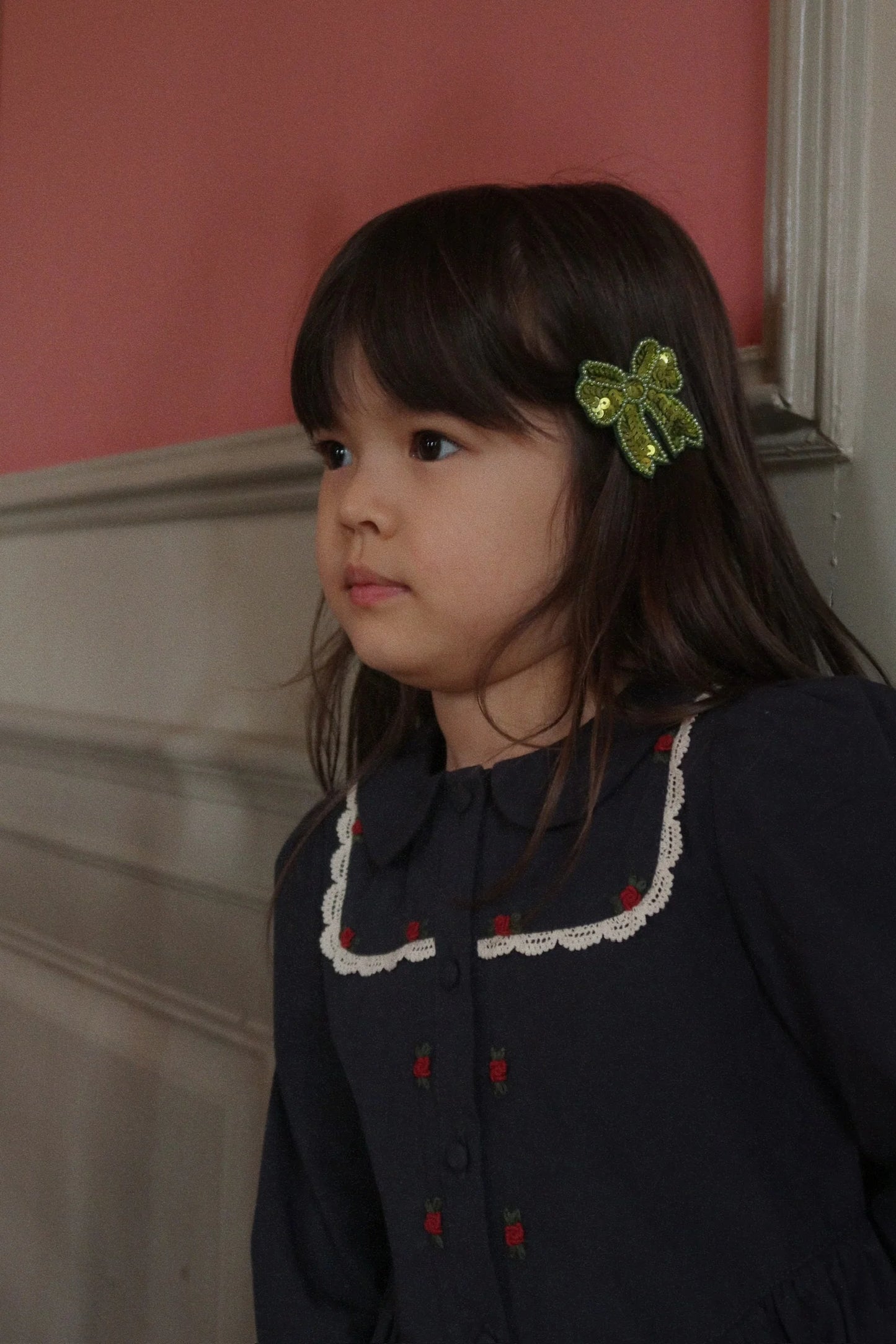 2 Pack Sequin Bow Hair Clip