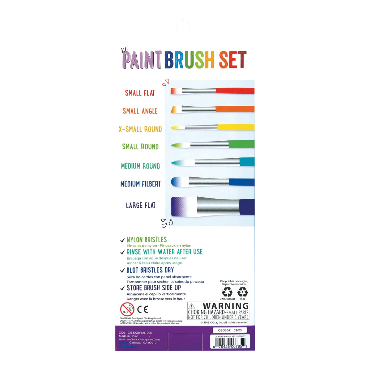 Lil Paint Brush Set of 17