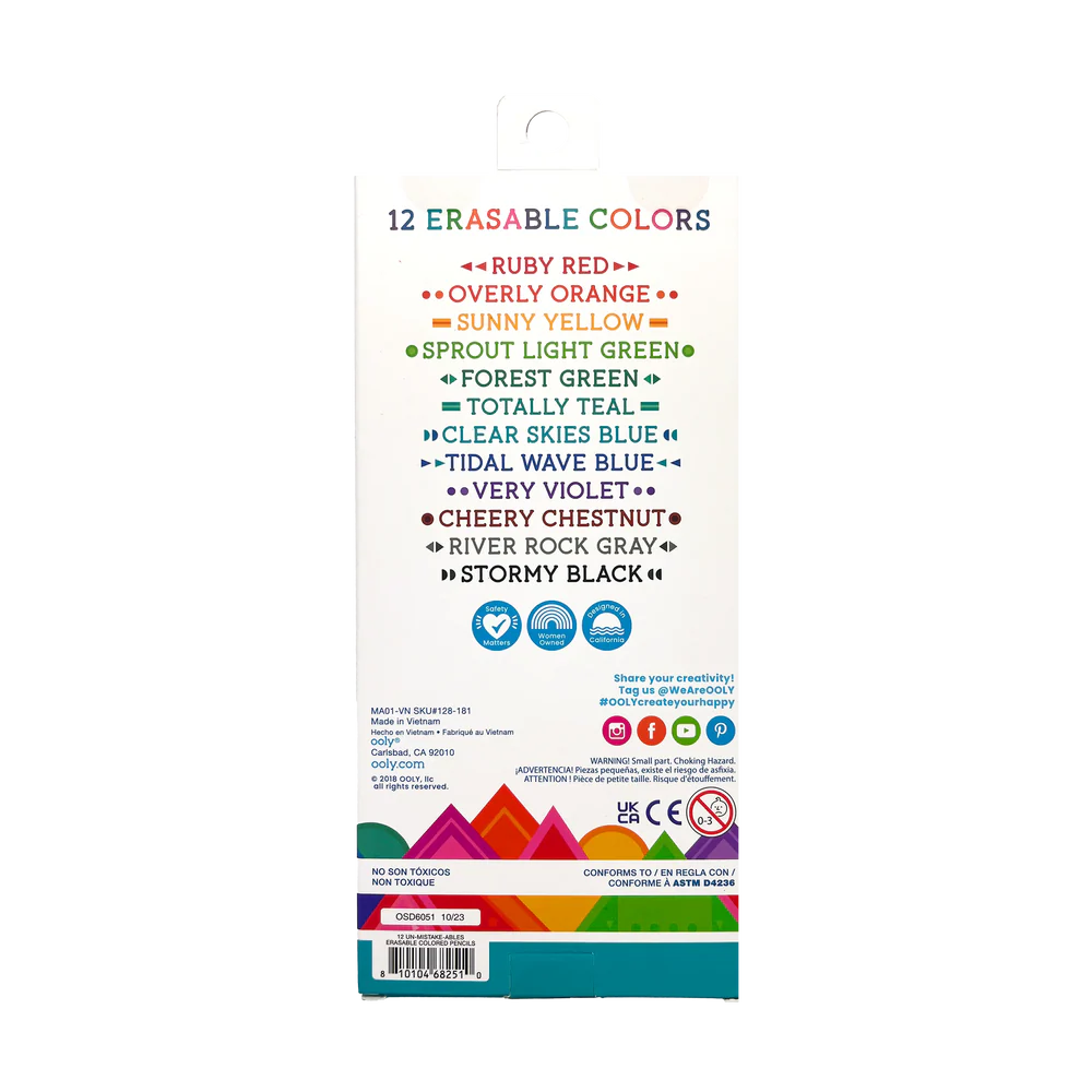 Un-Mistake-Ables!: Erasable Colored Pencils