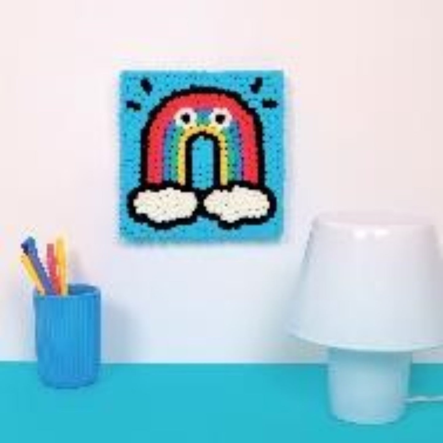 Pom Pom Art-Rainbow