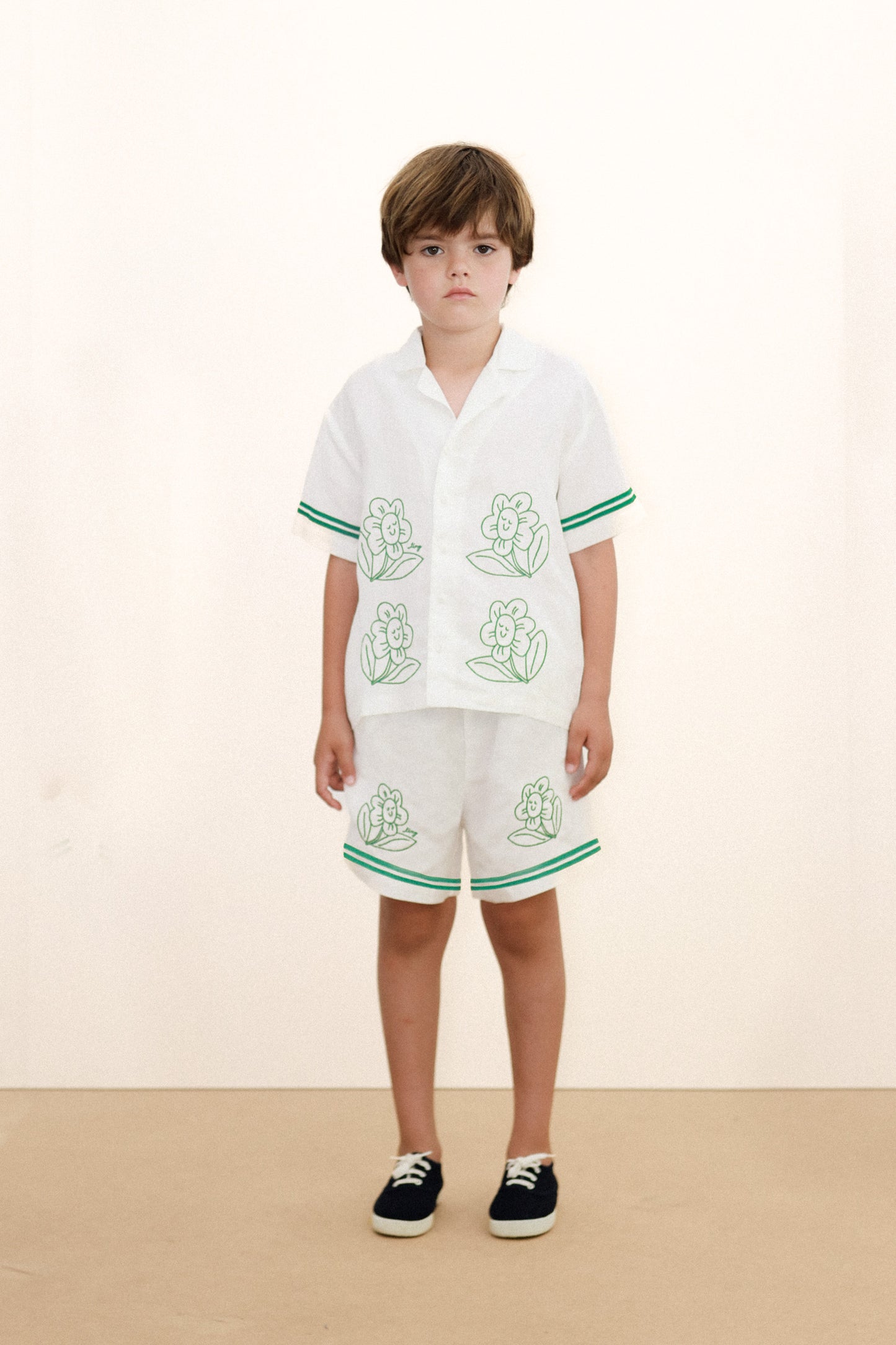 Daisies Linen Shirt | Kids Wear