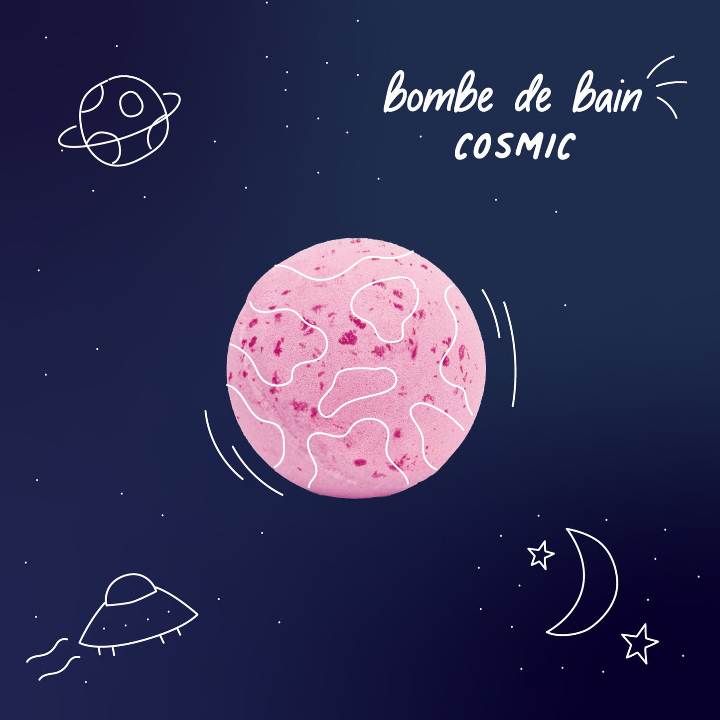 Cosmic Pink Bath Bomb- Children's Bath Bomb