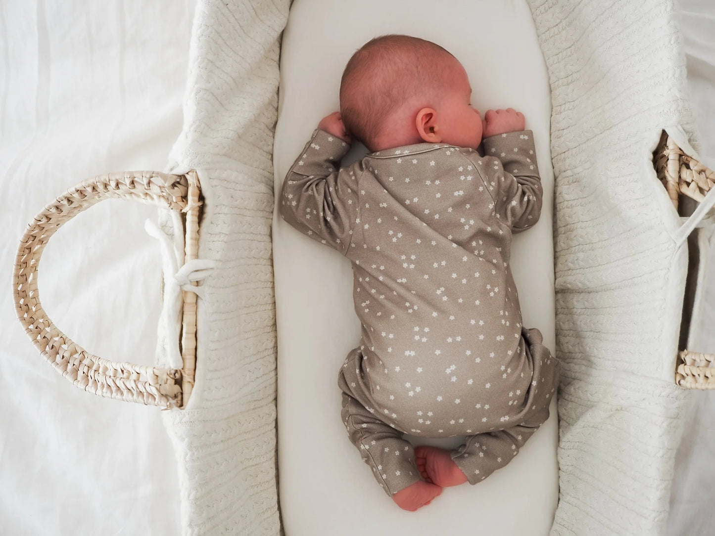 Taupe Daisies- Sleepsuit