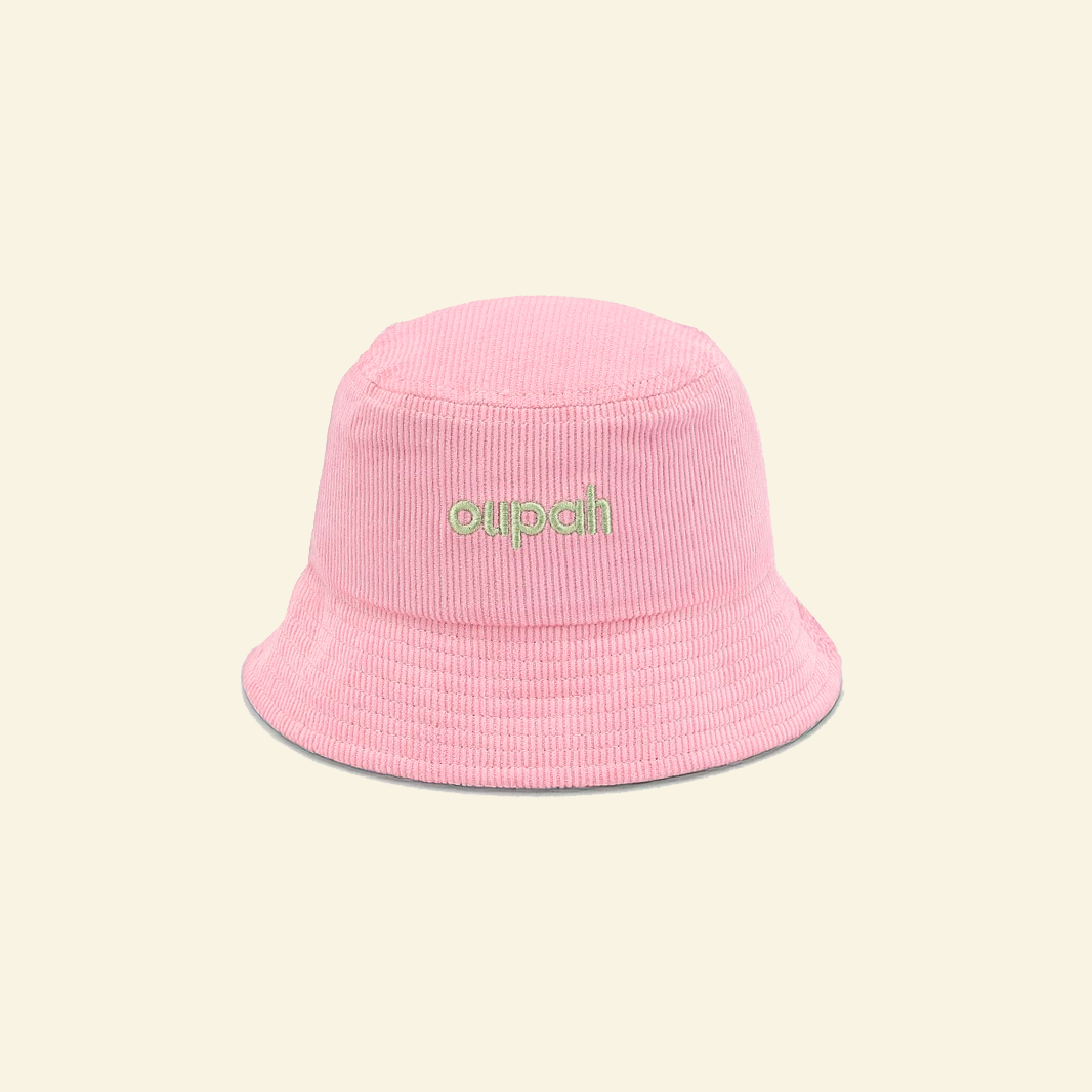 Oupah Bucket Hattie corduroy bucket hat in Peony Pink