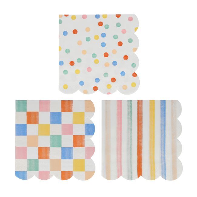 Colorful Pattern Large Napkins