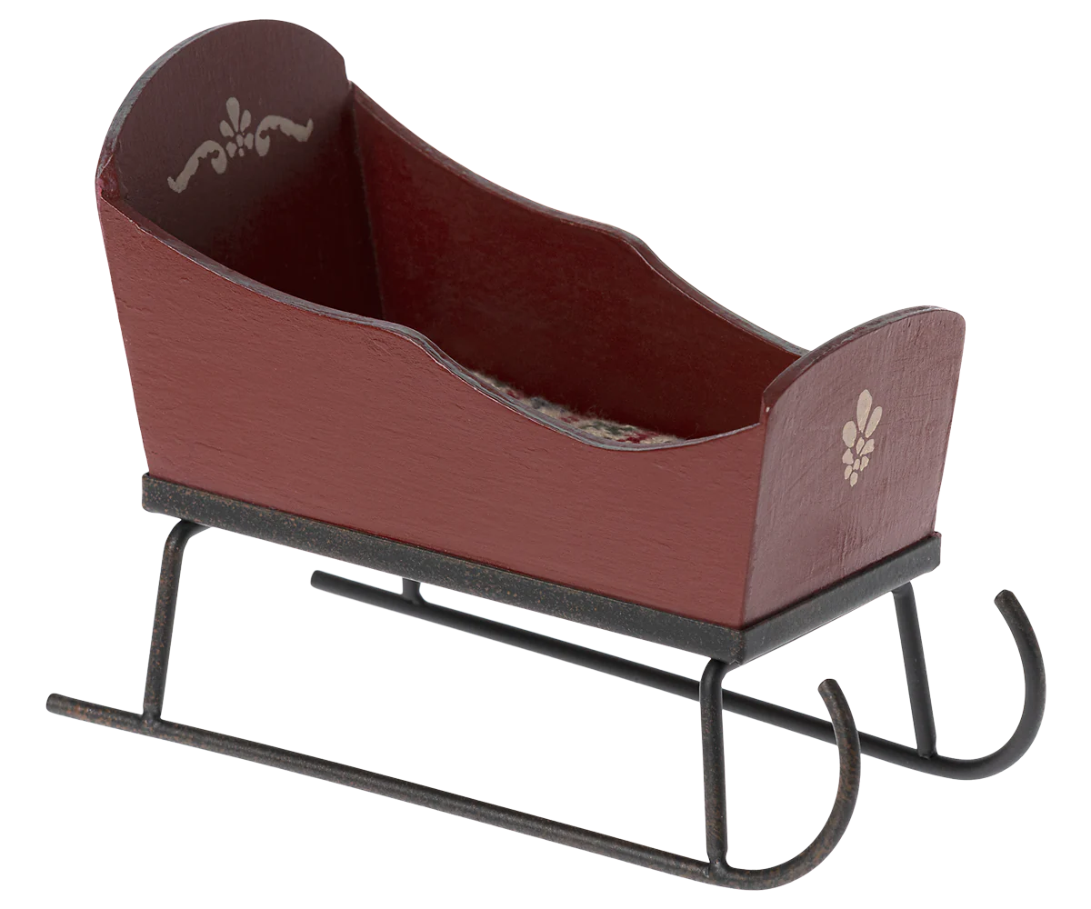 Maileg Miniature Mouse Sleigh