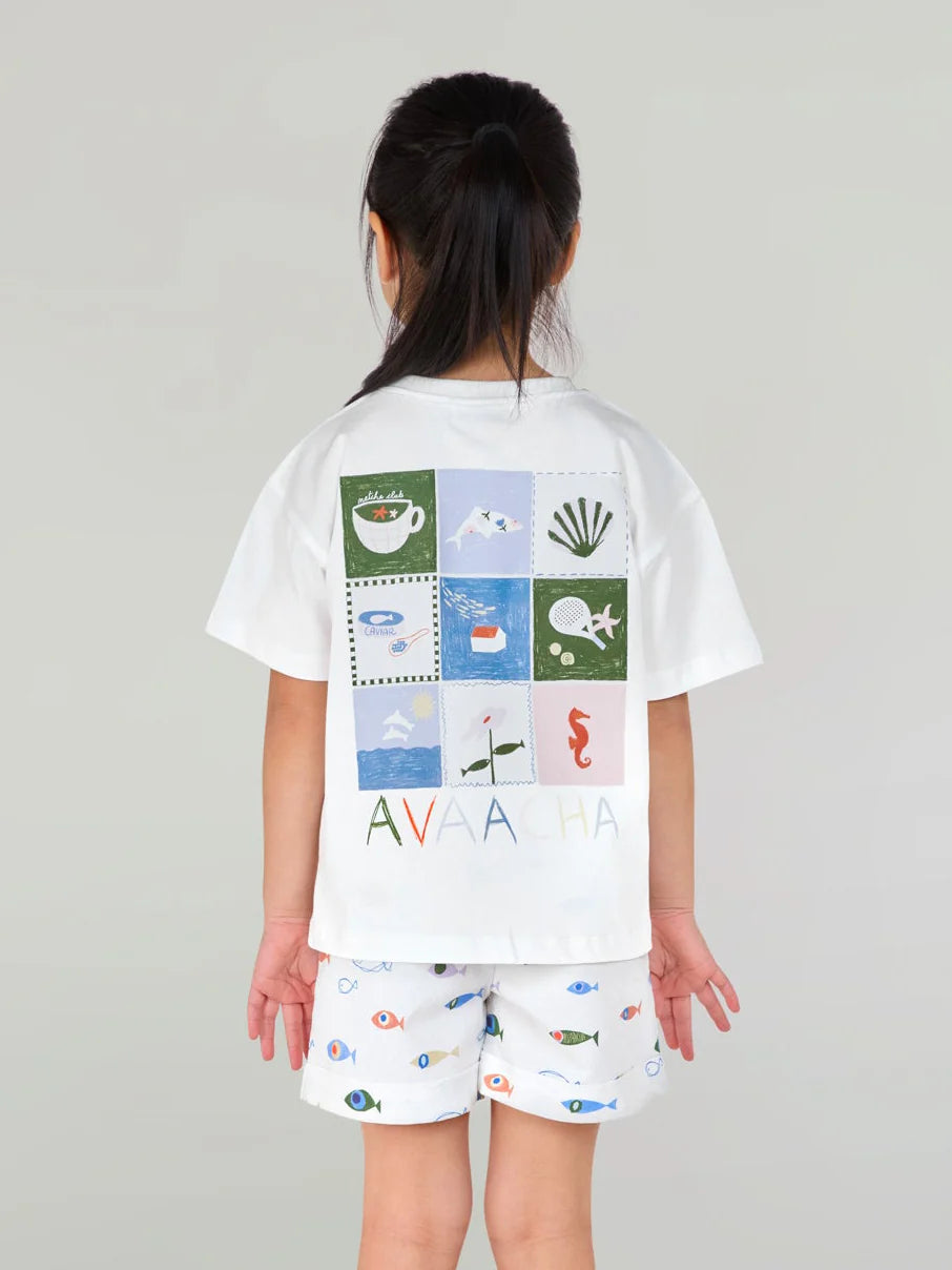 Jumeirah Tide Shorts- Kids Cotton Linen Shorts