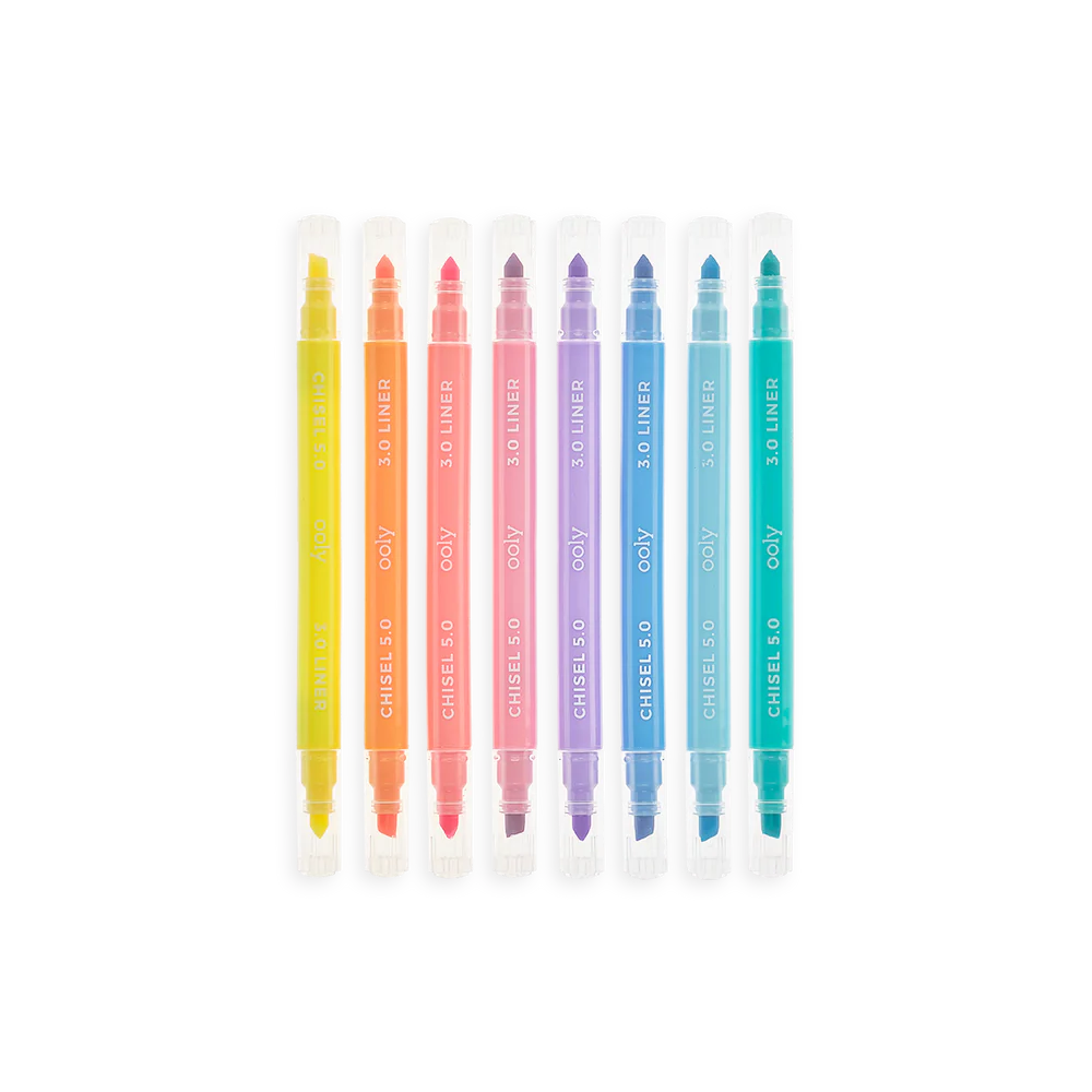 Pastel Liners Double Ended Highlighters