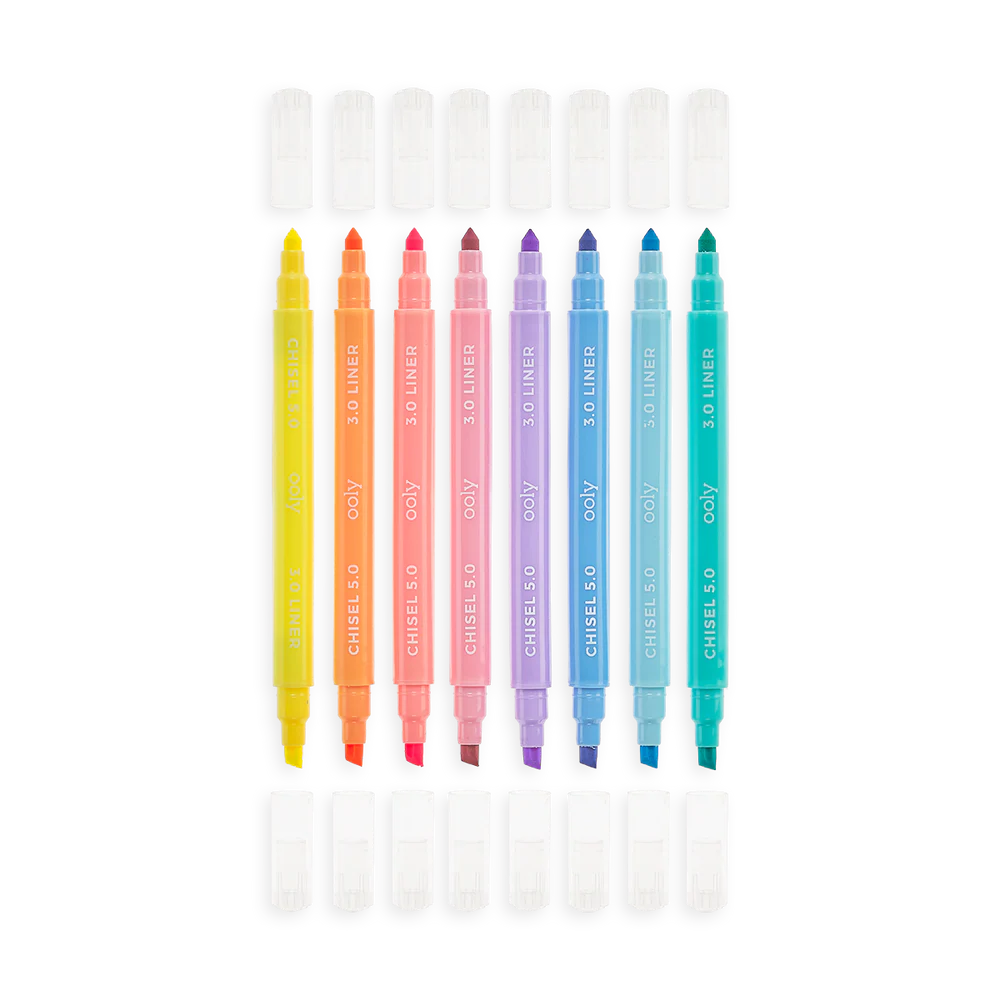 Pastel Liners Double Ended Highlighters