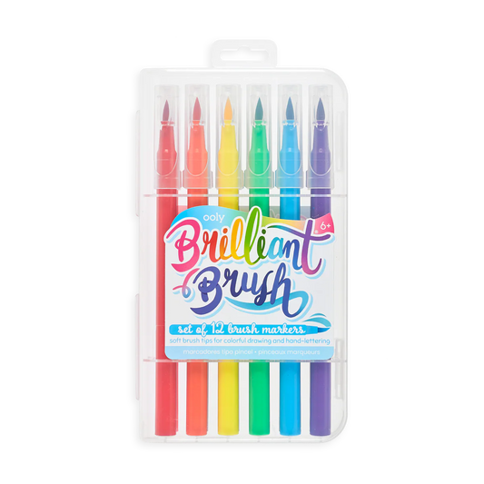 Brilliant Brush Markers - Set Of 12