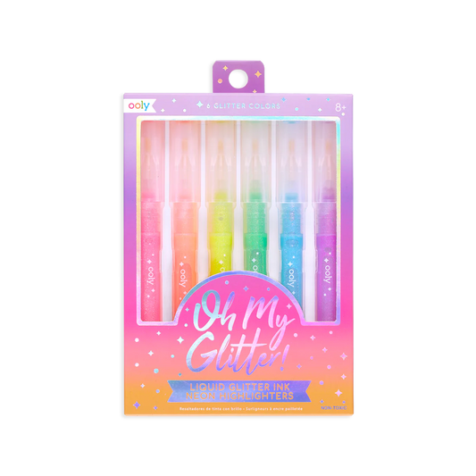 Oh My Glitter! Highlighters - Set Of 6