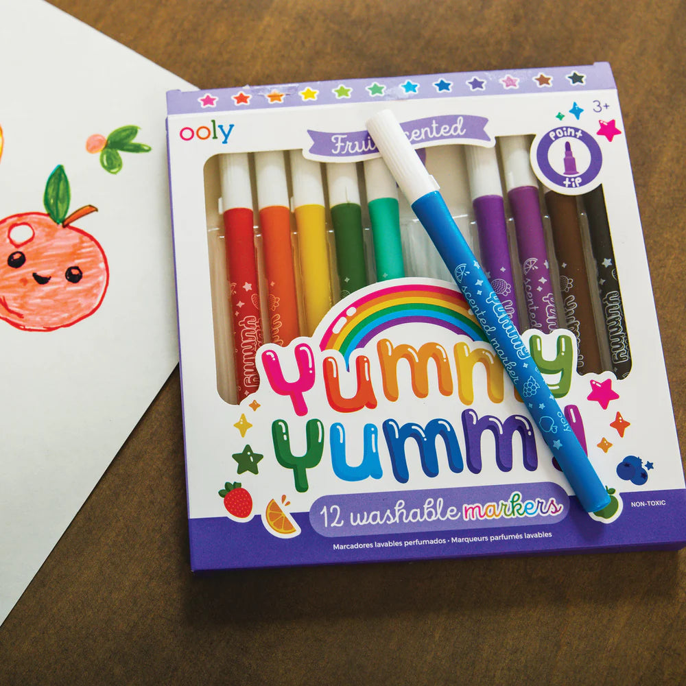 Yummy Yummy Scented Markers - Set Of 12