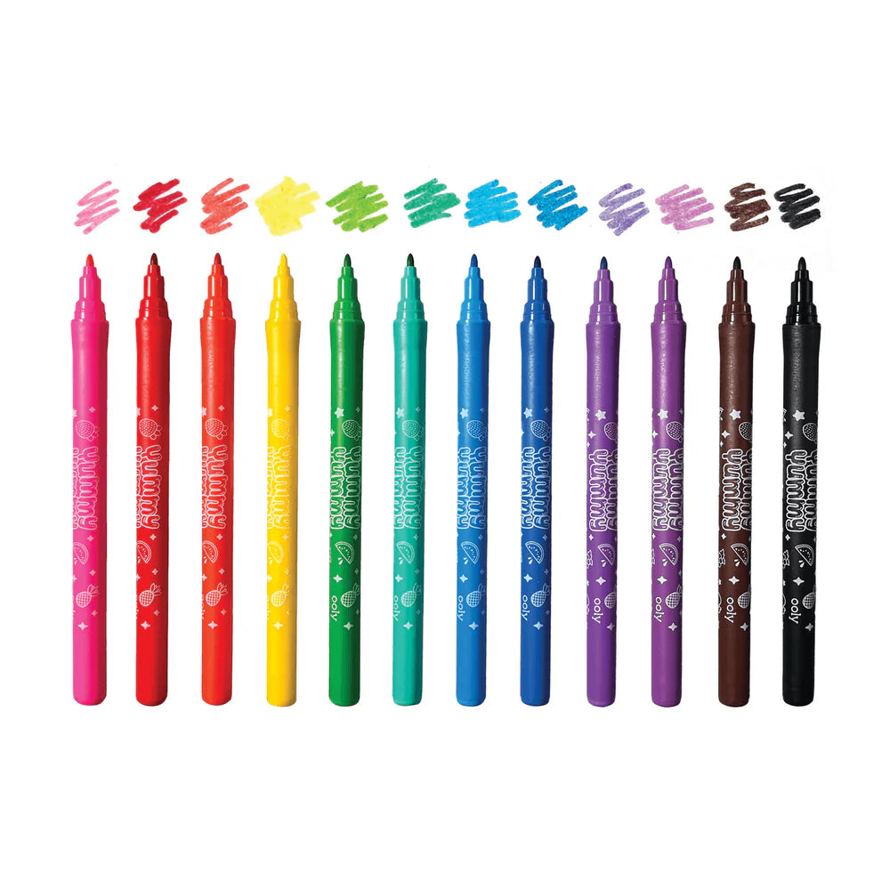 Yummy Yummy Scented Markers - Set Of 12