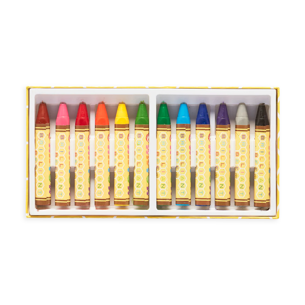 Brilliant Bee Crayons - Set Of 12