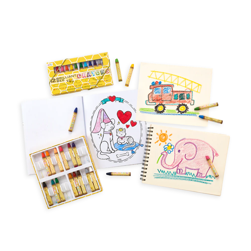 Brilliant Bee Crayons - Set Of 12