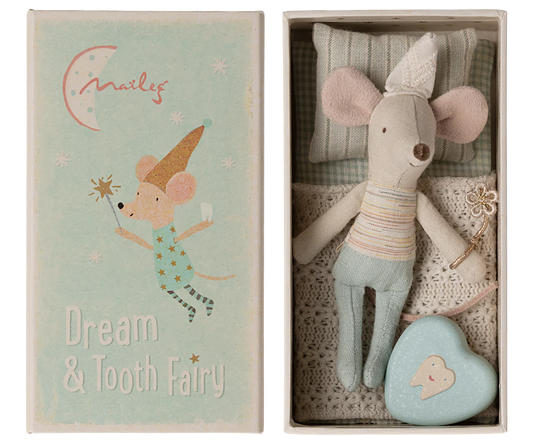 Tooth fairy mouse in matchbox