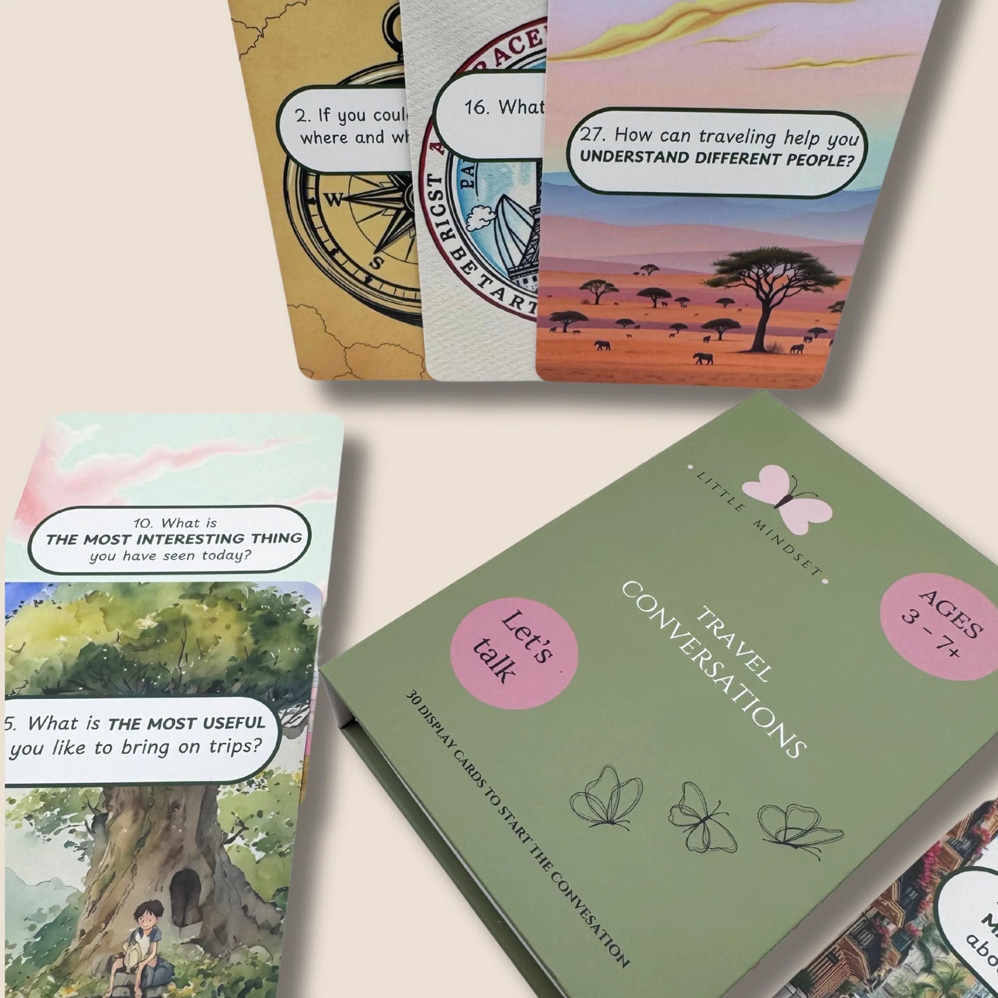 Little Mindset - Travel Conversation Flashcards