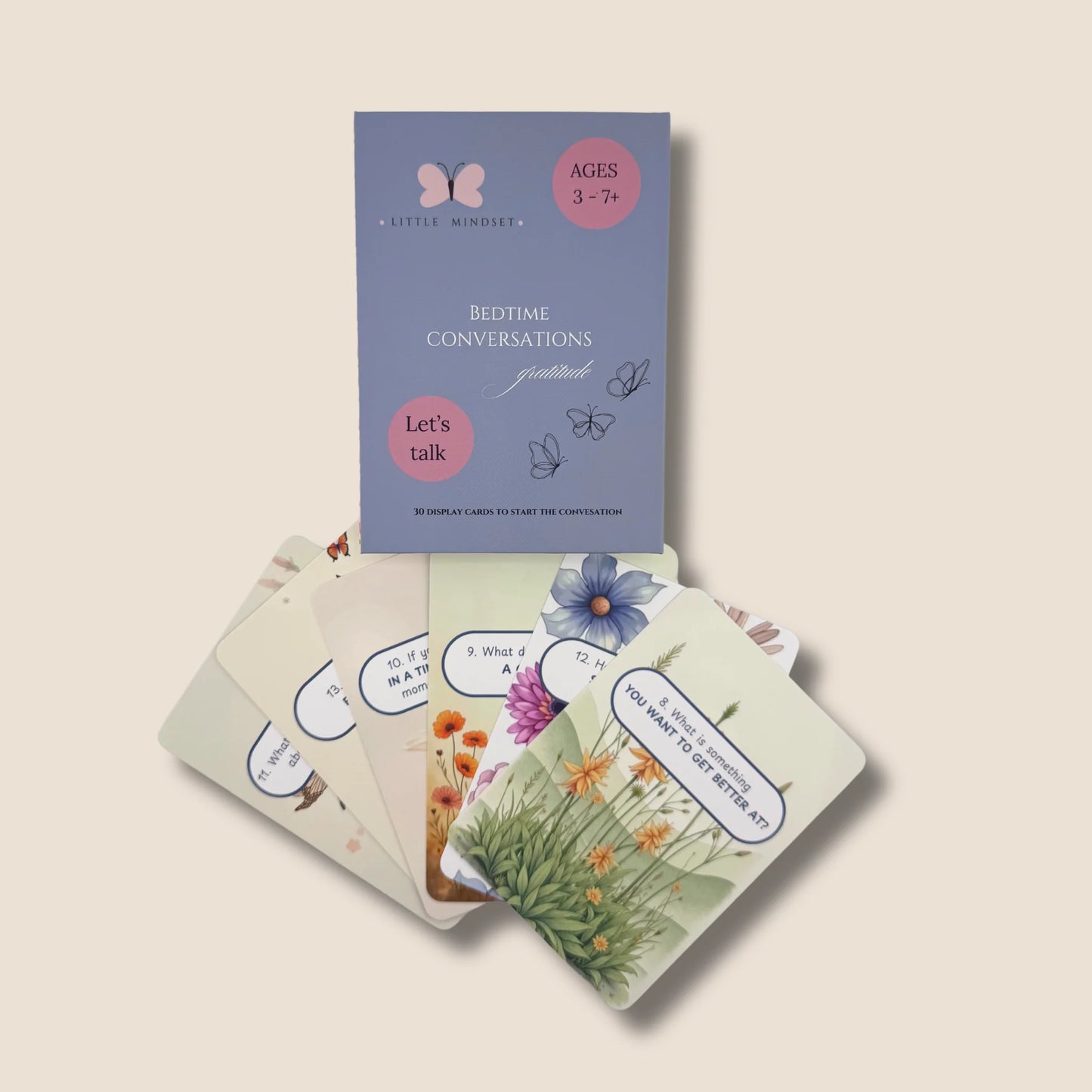 Little Mindset - Bed Time Conversation Flashcards