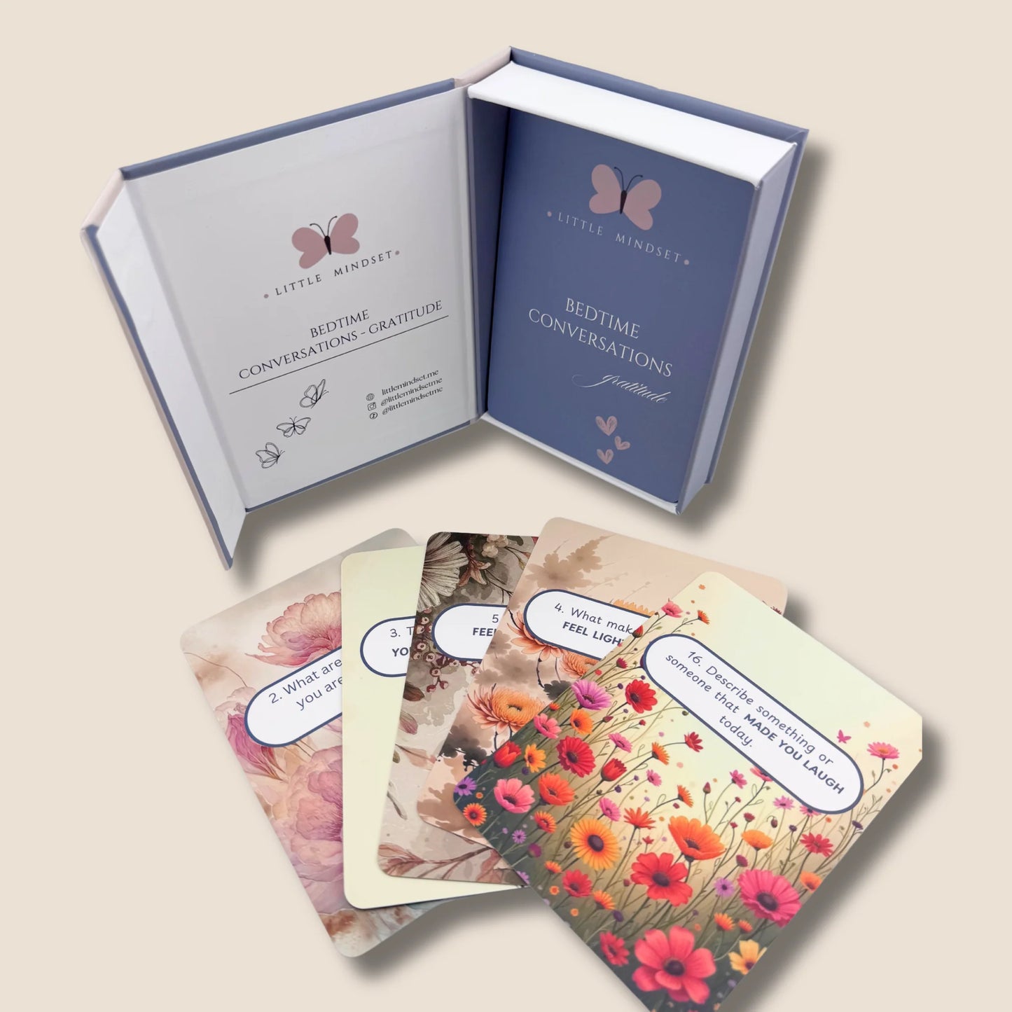 Little Mindset - Bed Time Conversation Flashcards