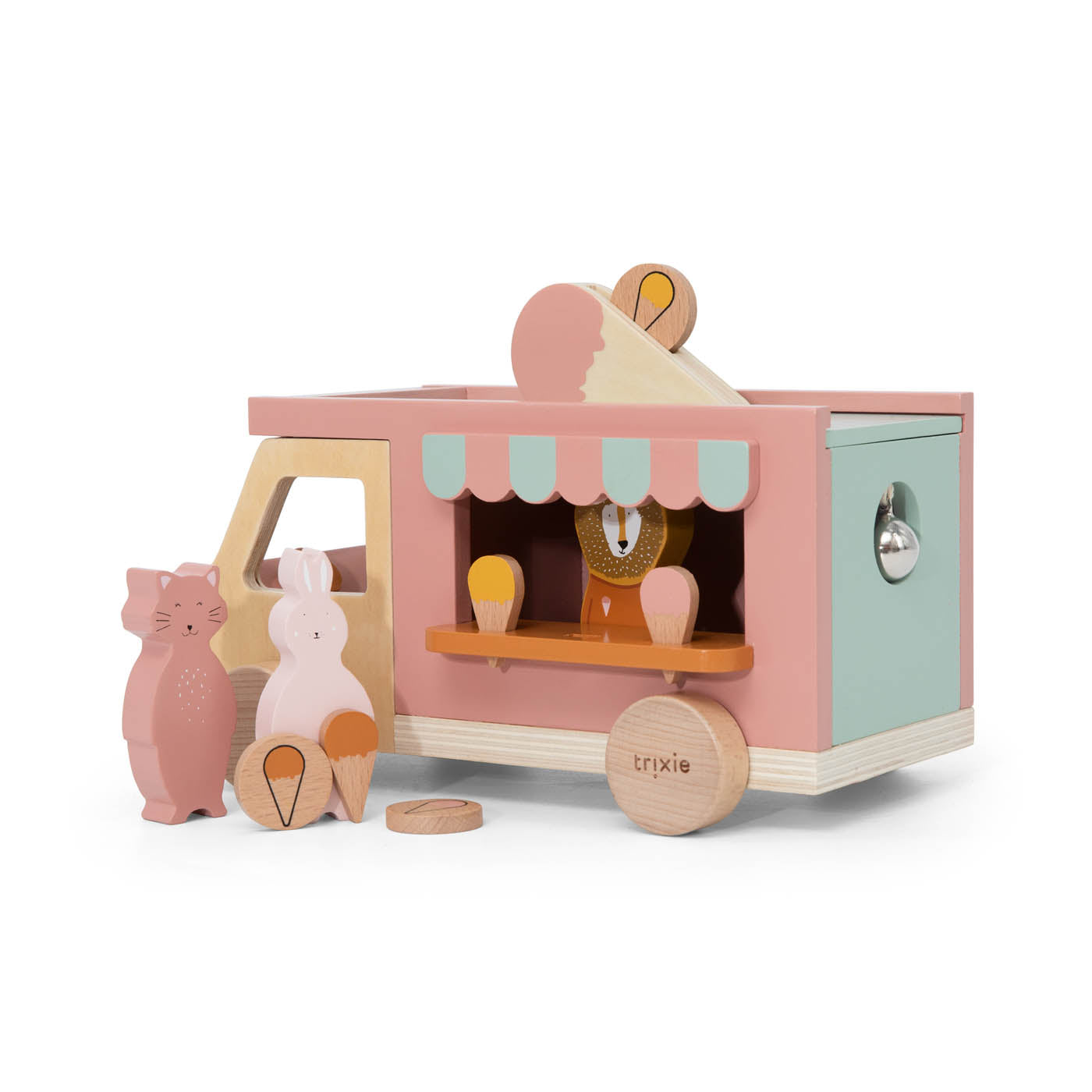 Wooden ice cream truck