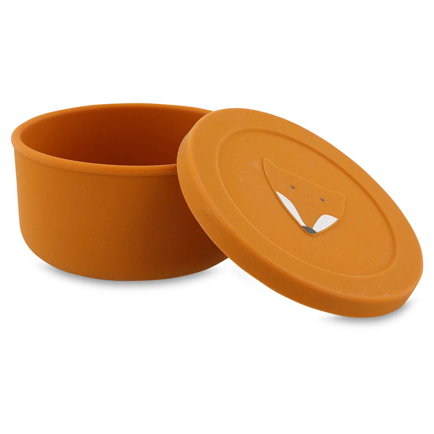 Silicone Snack Box With Lid- Mr Fox