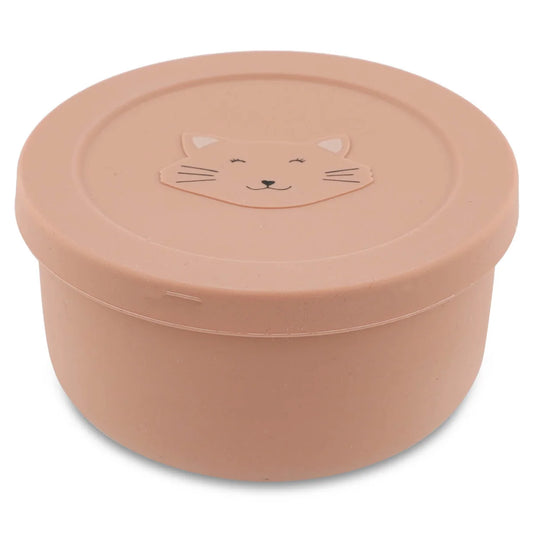 Silicone Snack Box With Lid- Mrs Cat