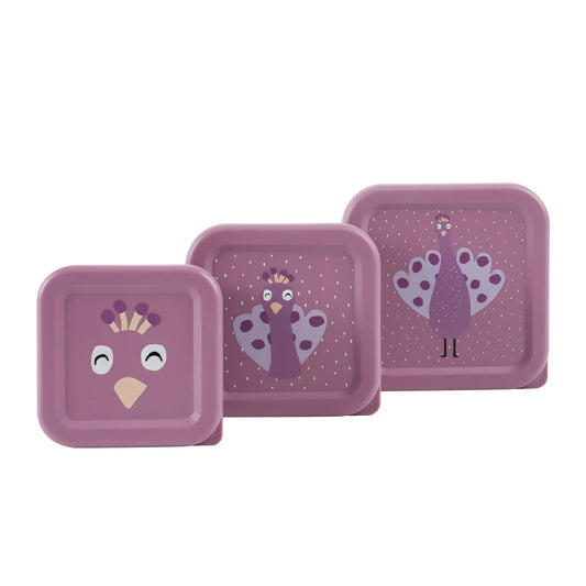 Snack Box Nesting-3 Pcs Mrs Peacock