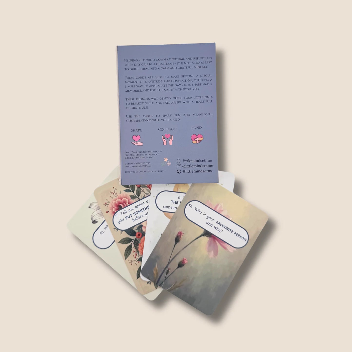 Little Mindset - Bed Time Conversation Flashcards