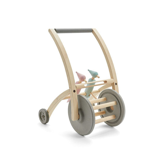 PlanToys Woodpecker Walker wooden baby push walker with two woodpeckers