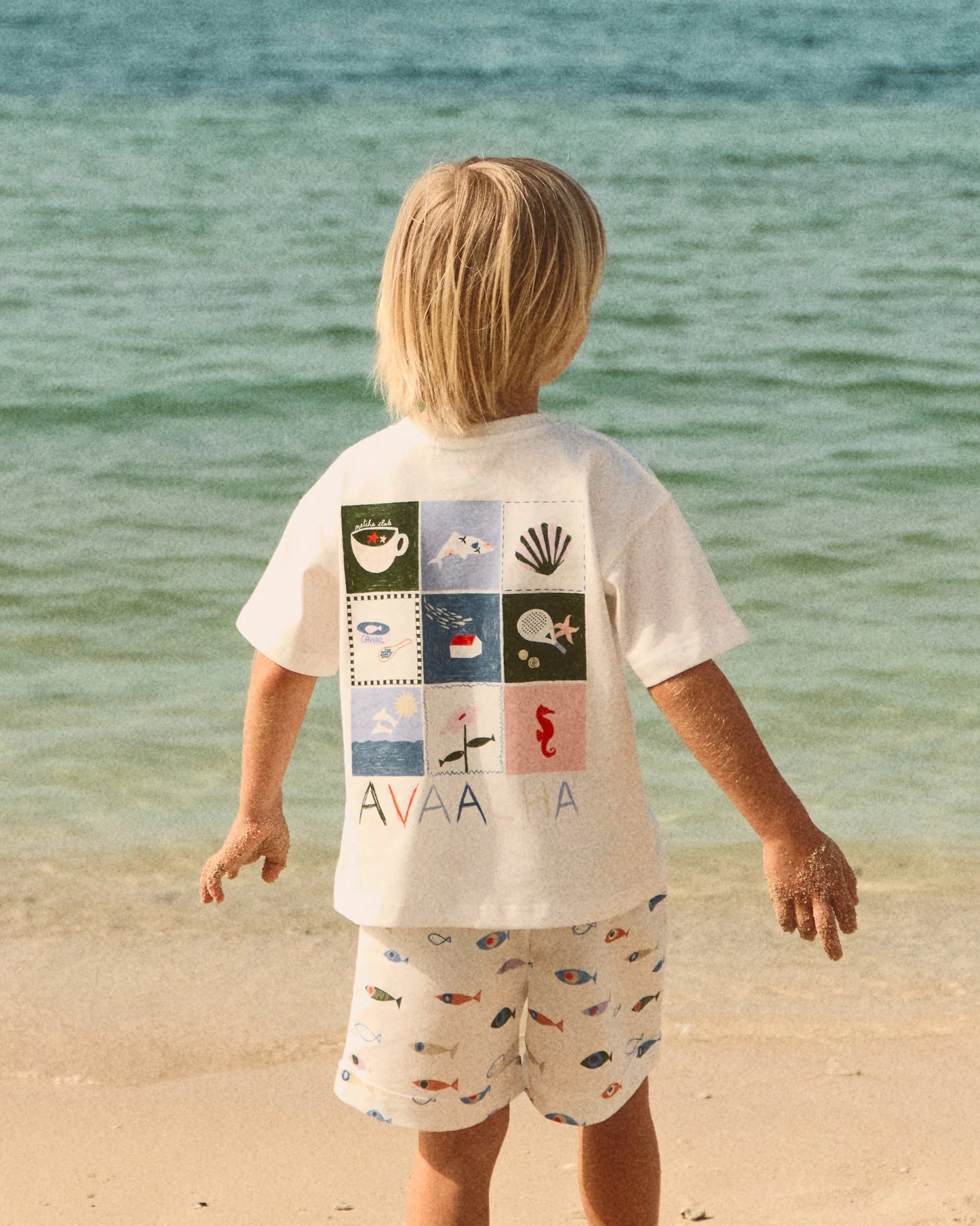 Jumeirah Tide Shorts- Kids Cotton Linen Shorts