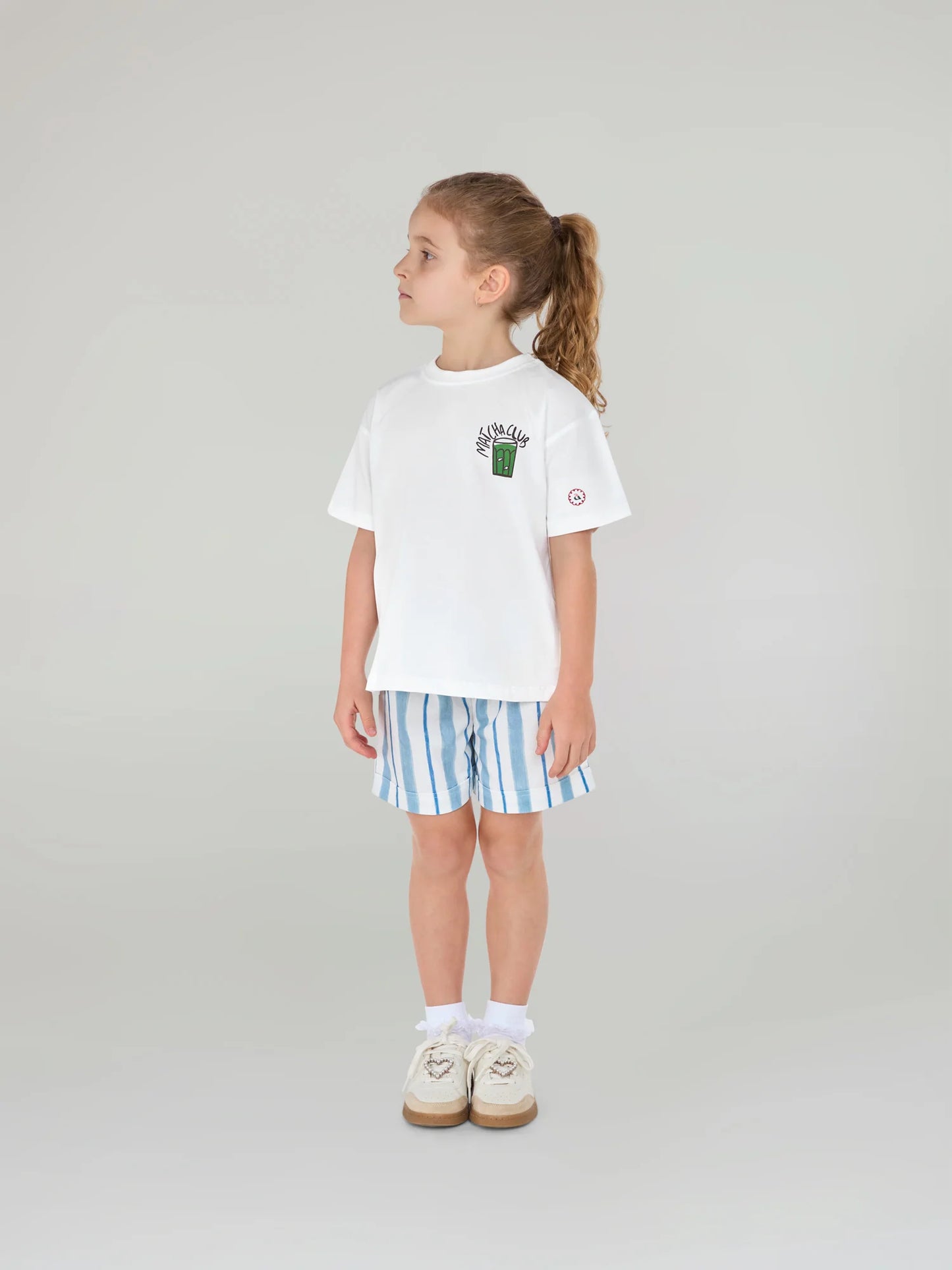 Blue Tide Shorts- Kids Cotton Linen Shorts