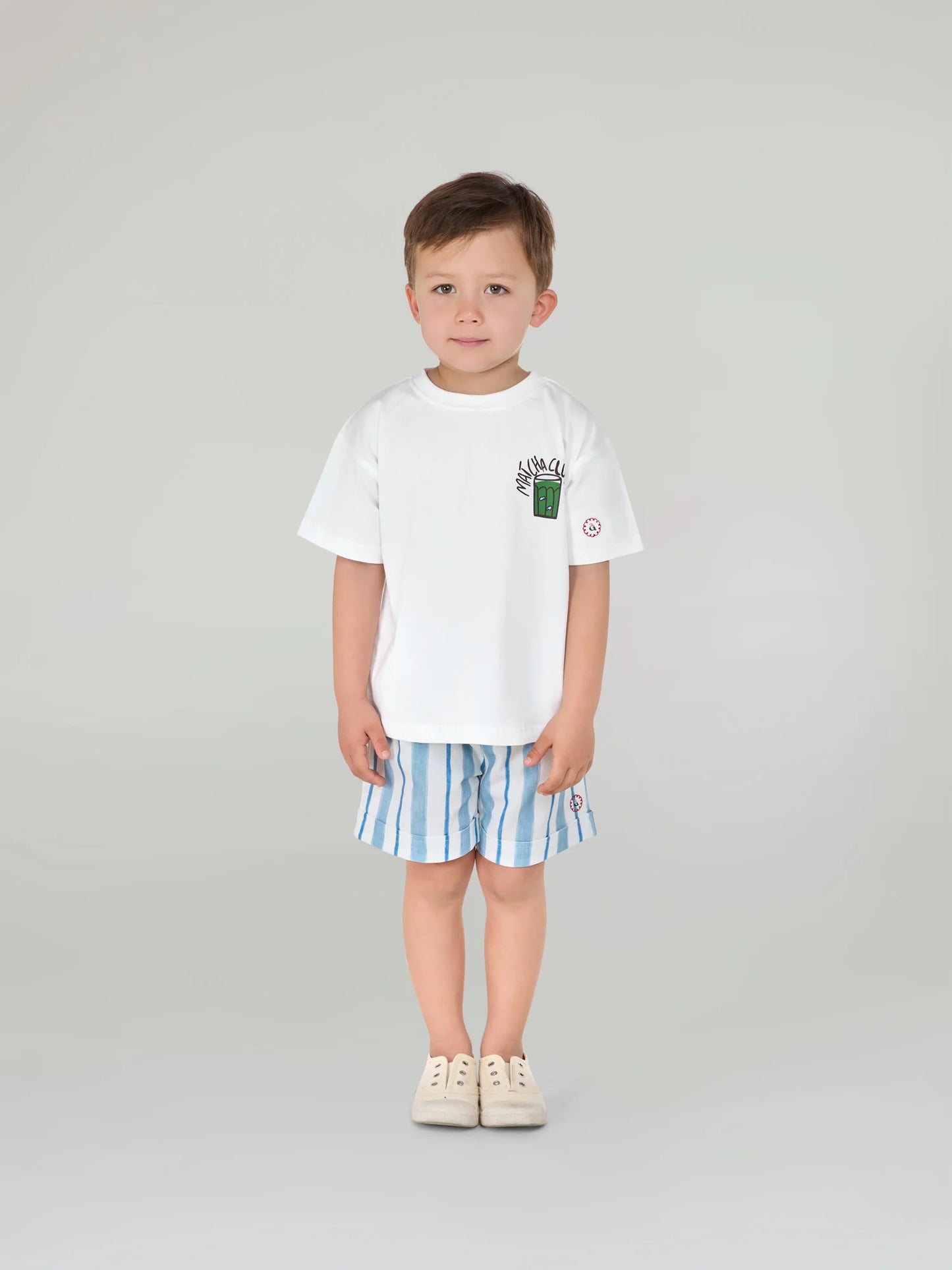 Blue Tide Shorts- Kids Cotton Linen Shorts