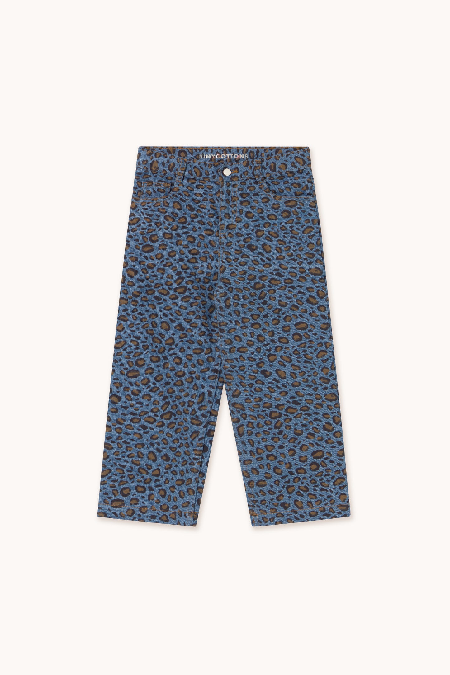 Animal Print Jeans- Blue