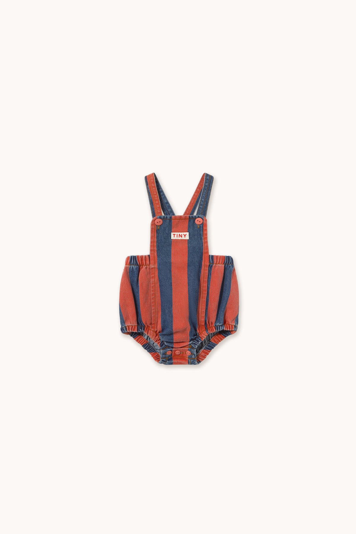 Red Stripes Denim Body-  One Piece