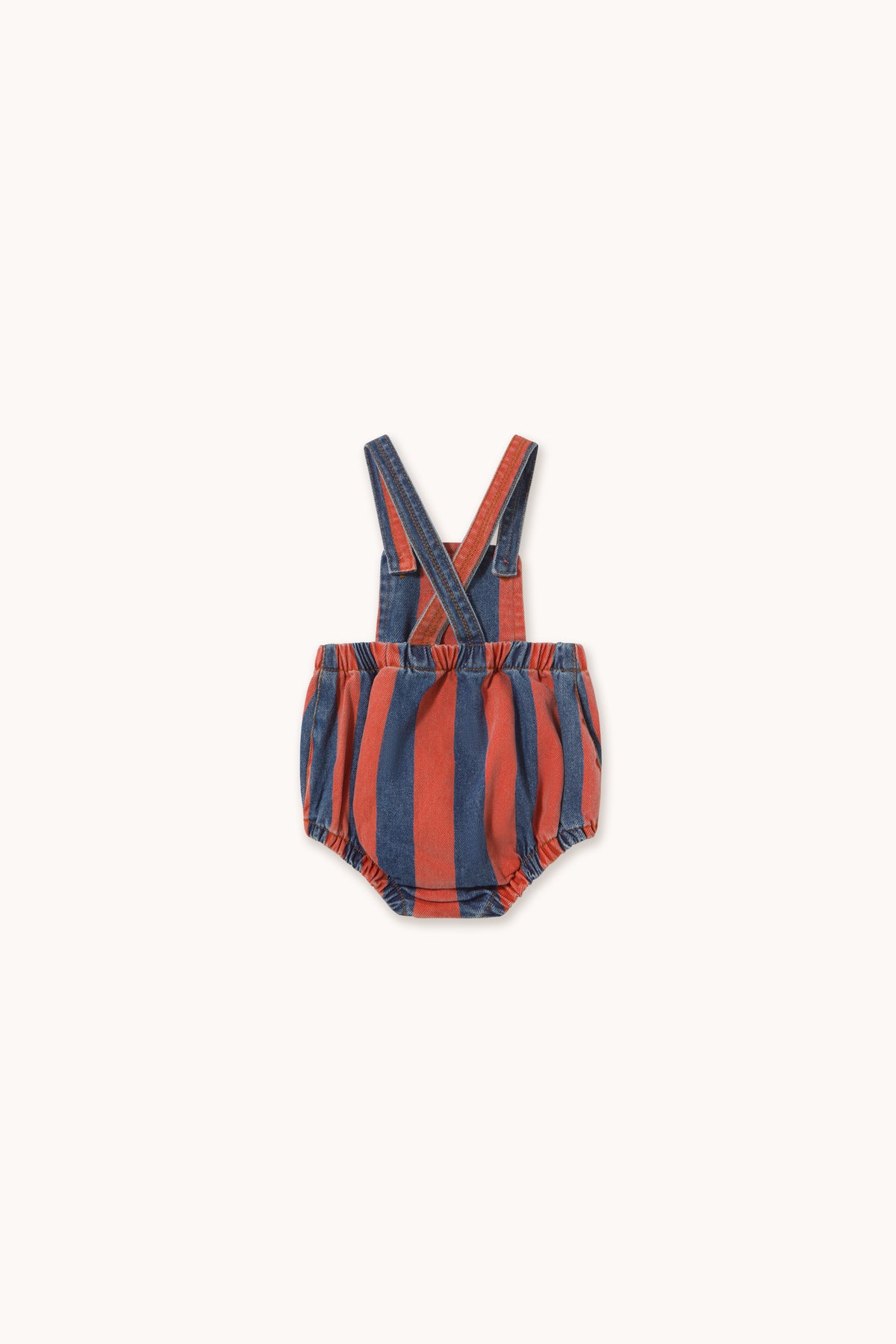 Red Stripes Denim Body-  One Piece
