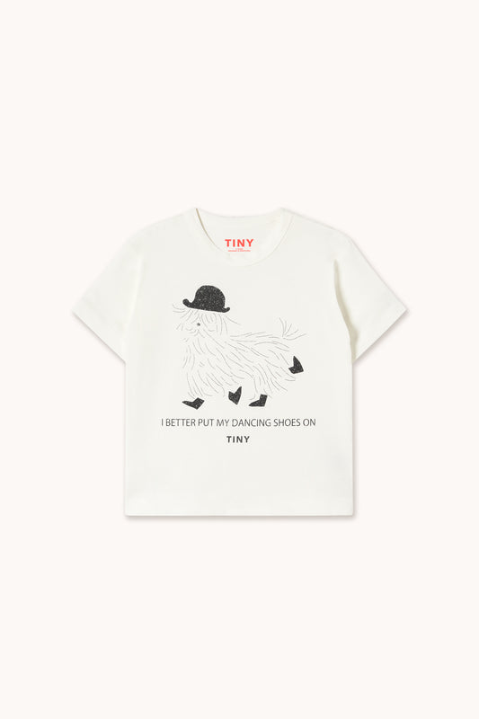 Tinycottons Dancing Shoes graphic tee in white
