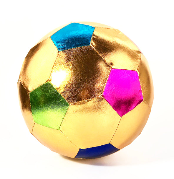 Metallic Foot Ball- Gold