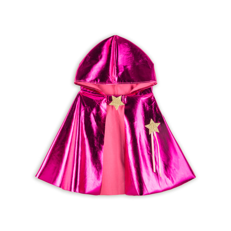 Metalic Funky Cape- Metallic pink