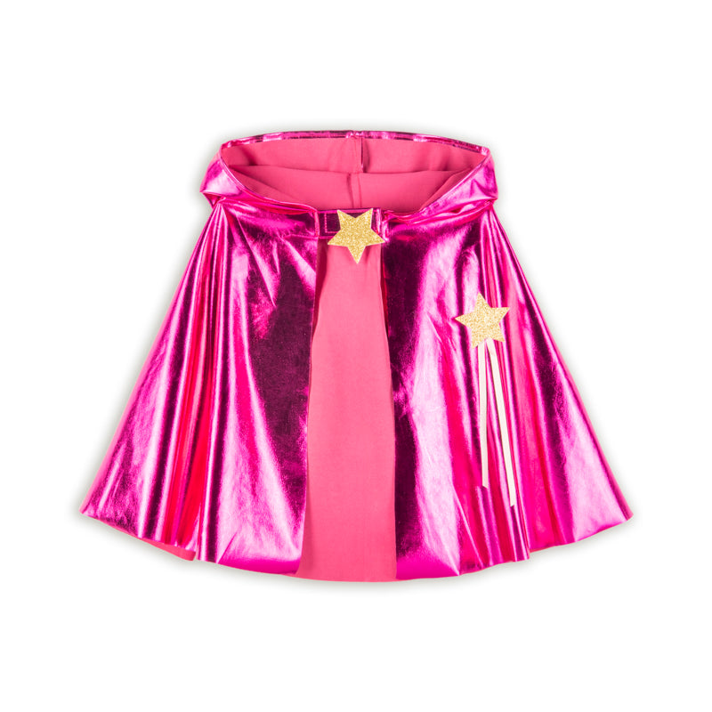 Metalic Funky Cape- Metallic pink