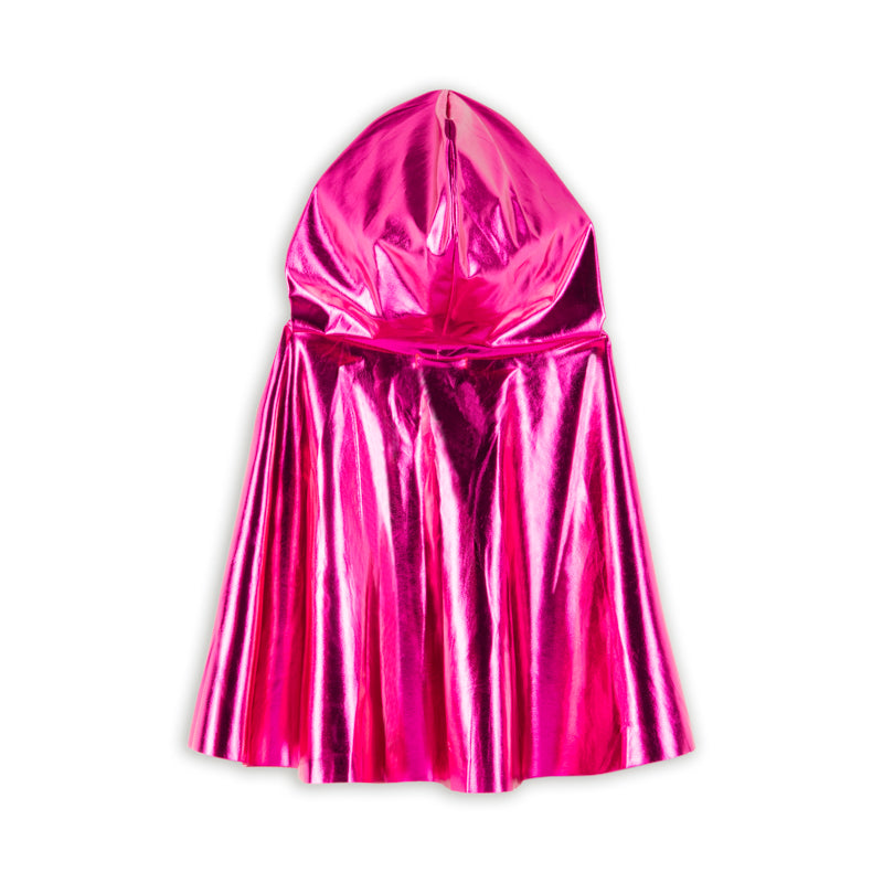 Metalic Funky Cape- Metallic pink