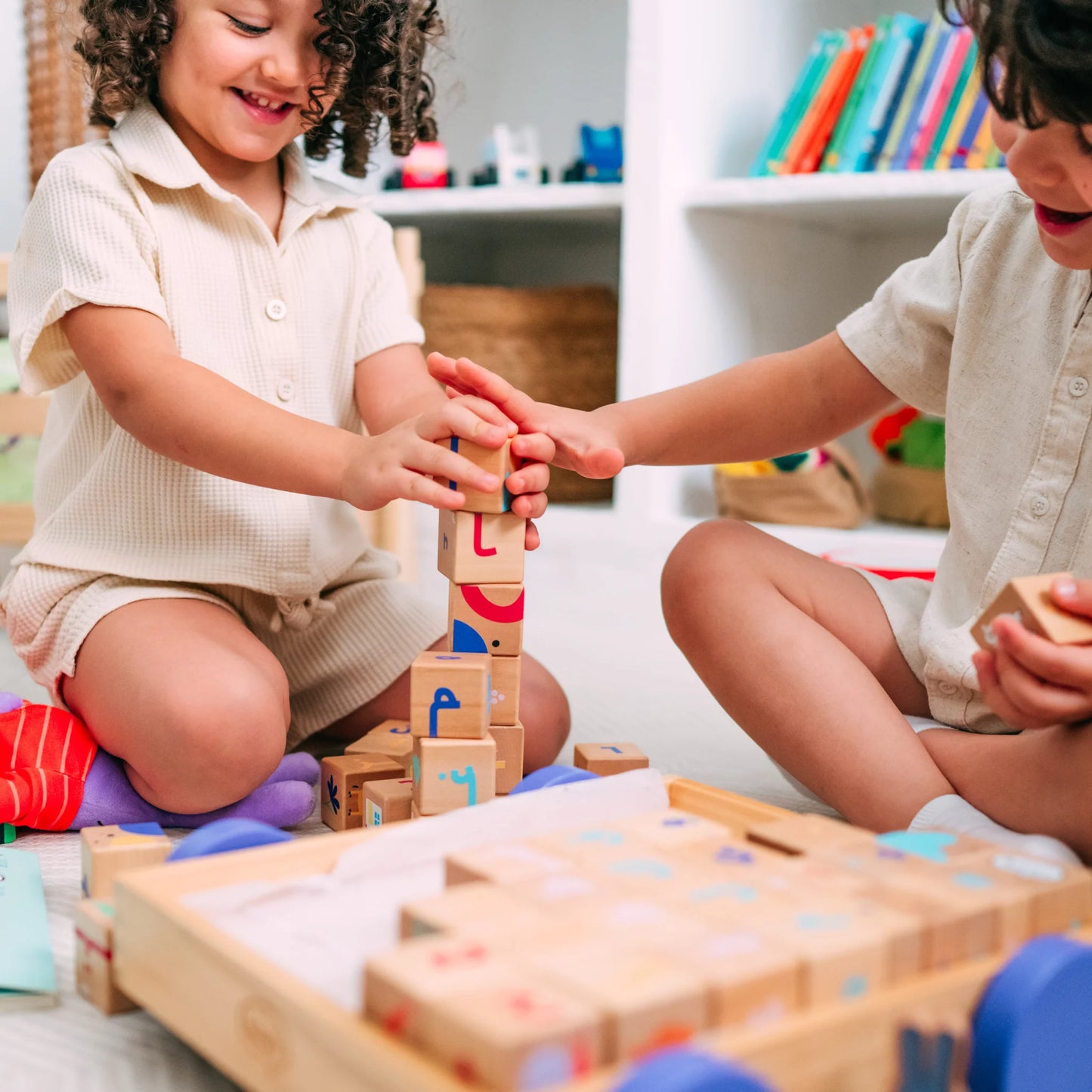 Wooden Arabic Alphabet Cubes