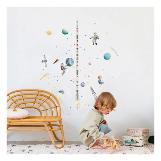 Space Height Chart Stickers