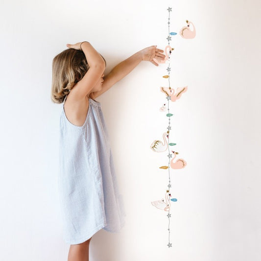 Swan Height Chart Stickers