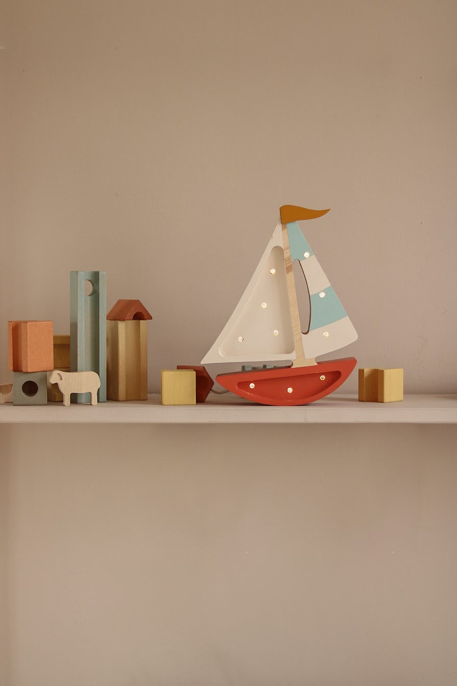 Harbor Clay Sailboat Table Lamp