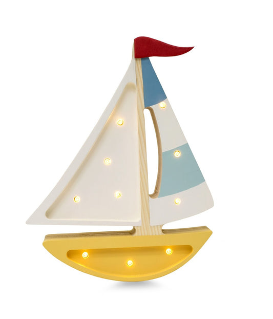 Mustard Sailboat Table Lamp