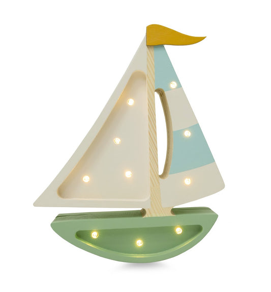 Olive Sailboat Table Lamp